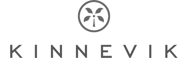 Kinnevik logo featuring a stylized leaf design above the company name.